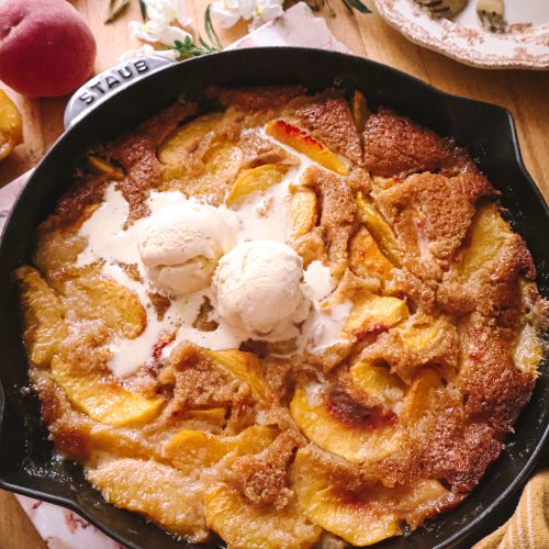 Cobbler aux Pêches Vegan Ultra Moelleux