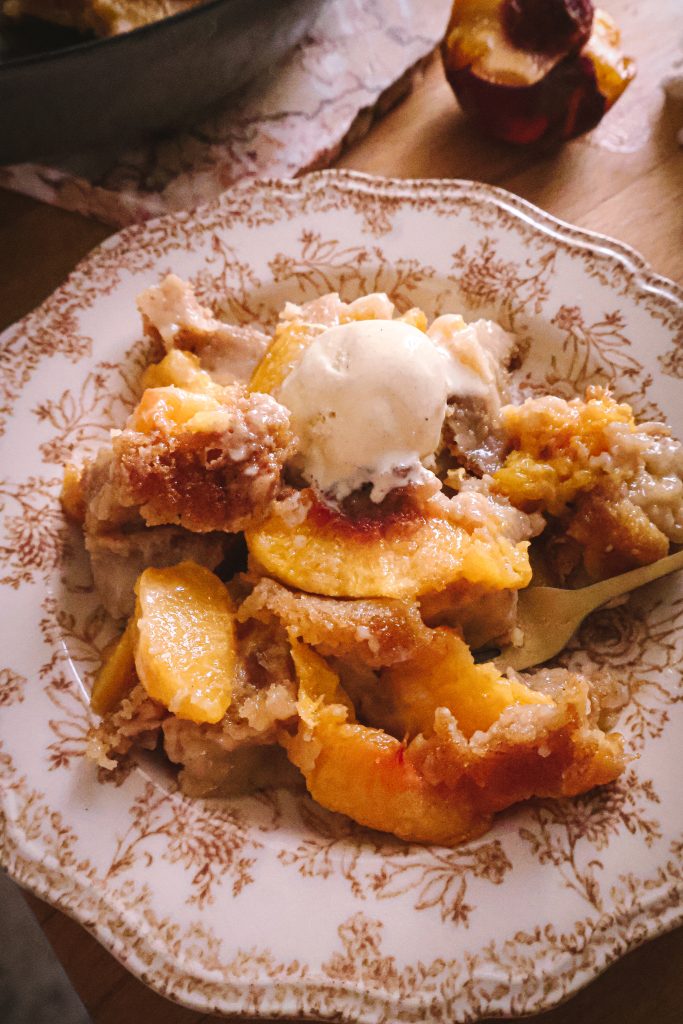 Cobbler aux Pêches Vegan Ultra Moelleux