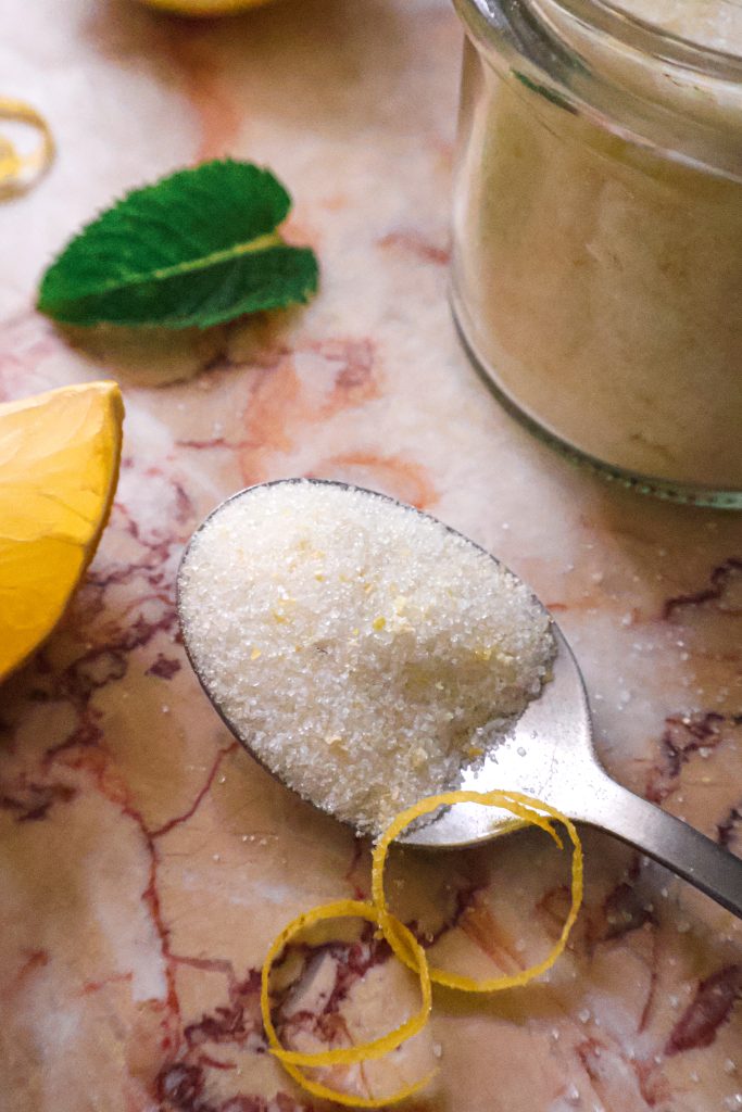 Sucre Aromatisé au Citron Facile et Maison
