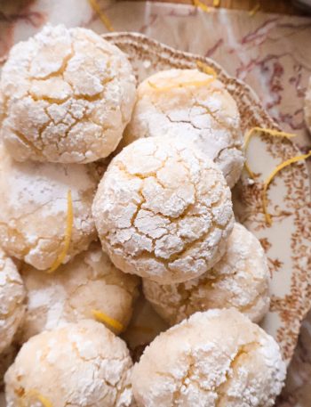 Biscuits Craquelés Vegan aux Pelures de Citron