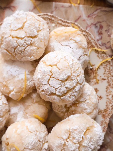 Biscuits Craquelés Vegan aux Pelures de Citron