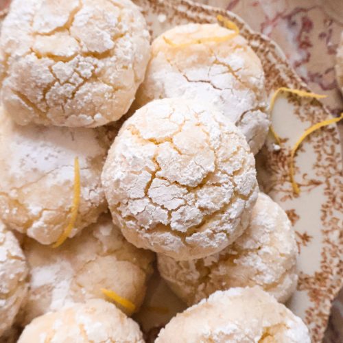 Biscuits Craquelés Vegan aux Pelures de Citron