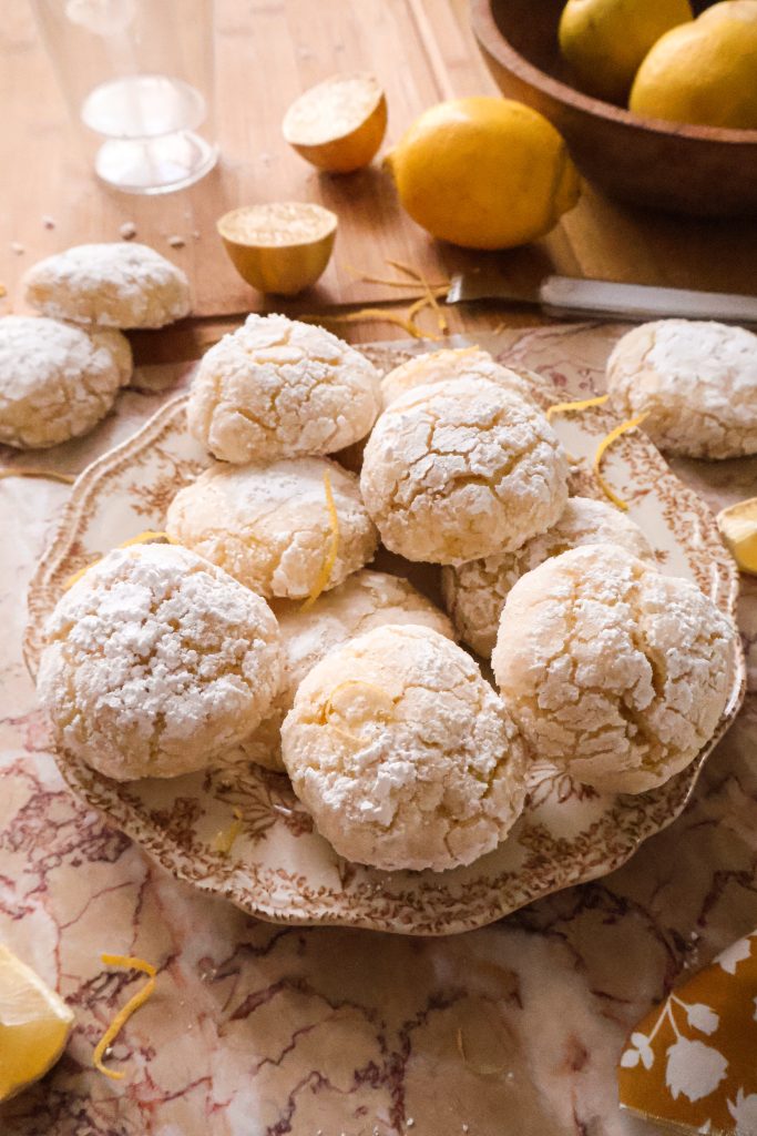 Biscuits Craquelés Vegan aux Pelures de Citron