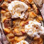 Pudding Vegan de Pain Dur aux Pêches — Anti-Gaspi