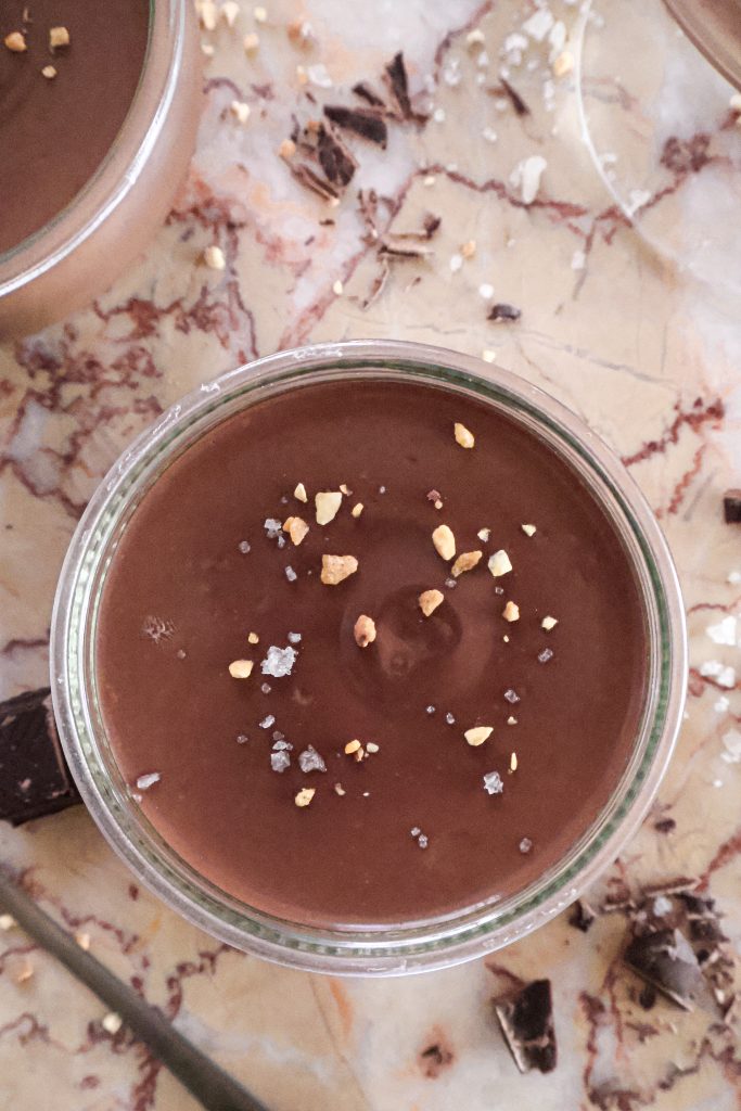 Pots de Crème Vegan au Chocolat - 2 Ingrédients