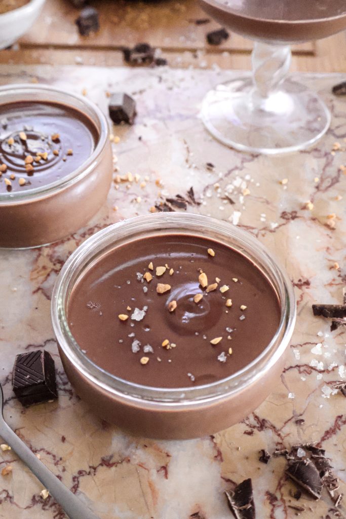 Pots de Crème Vegan au Chocolat - 2 Ingrédients