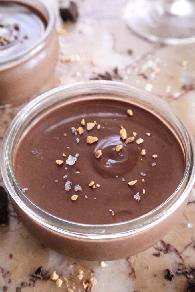 Pots de Crème Vegan au Chocolat - 2 Ingrédients