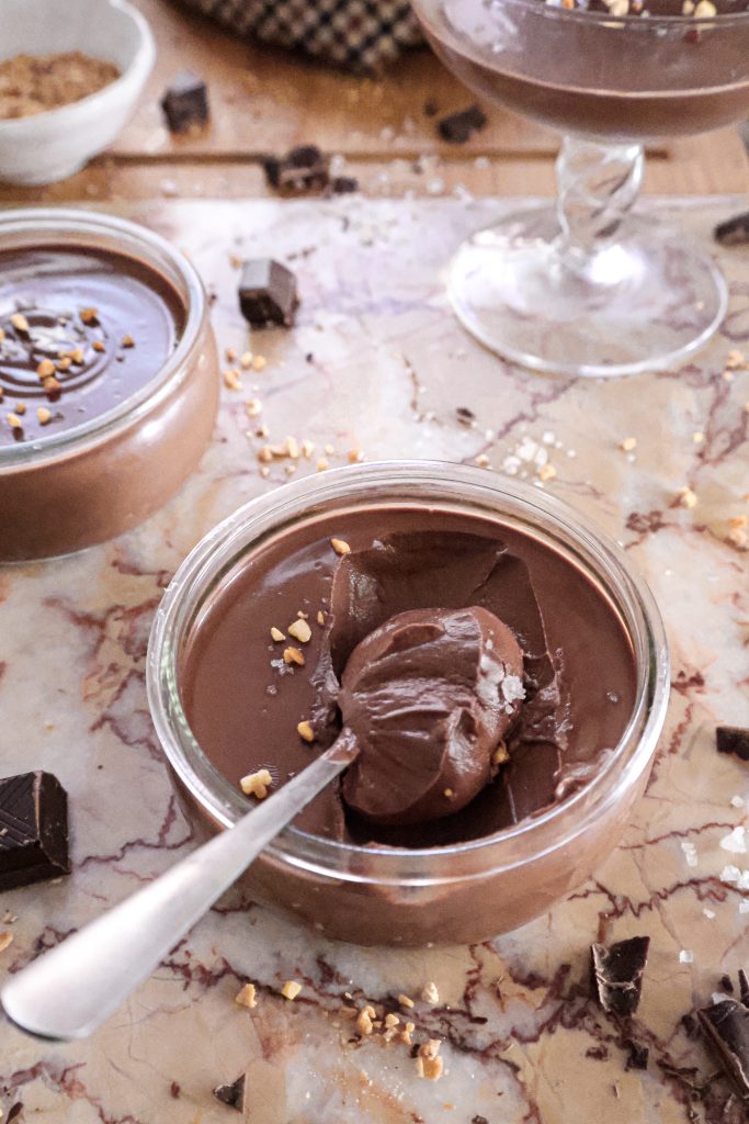 Pots de Crème Vegan au Chocolat - 2 Ingrédients