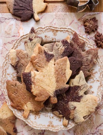 Biscuits Vegan Marbrés Feuilles d’Automne