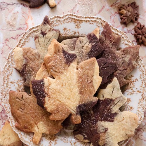 Biscuits Vegan Marbrés Feuilles d’Automne