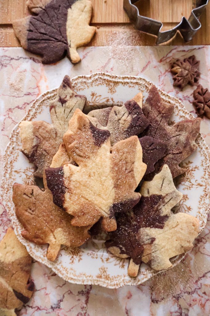 Biscuits Vegan Marbrés Feuilles d’Automne