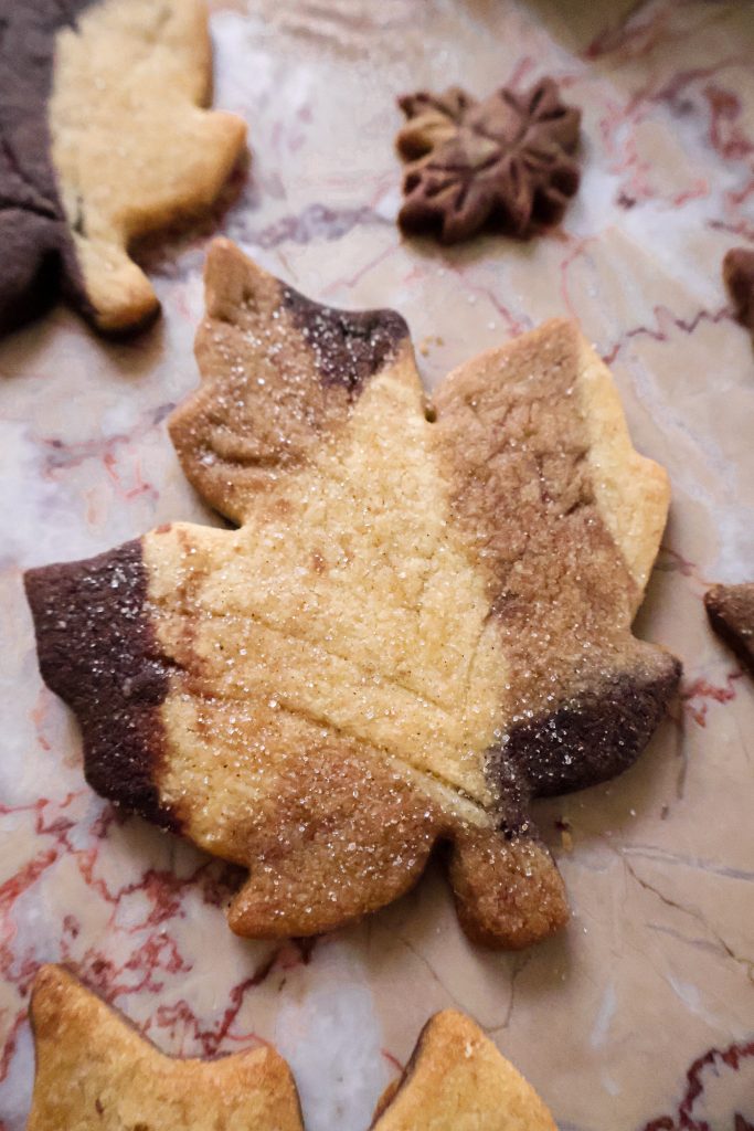 Biscuits Vegan Marbrés Feuilles d’Automne