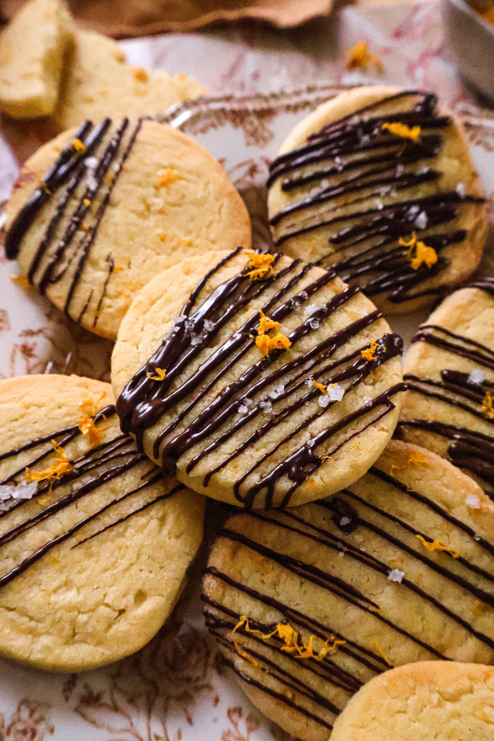 Biscuits Vegan au Zeste d'Orange et Chocolat