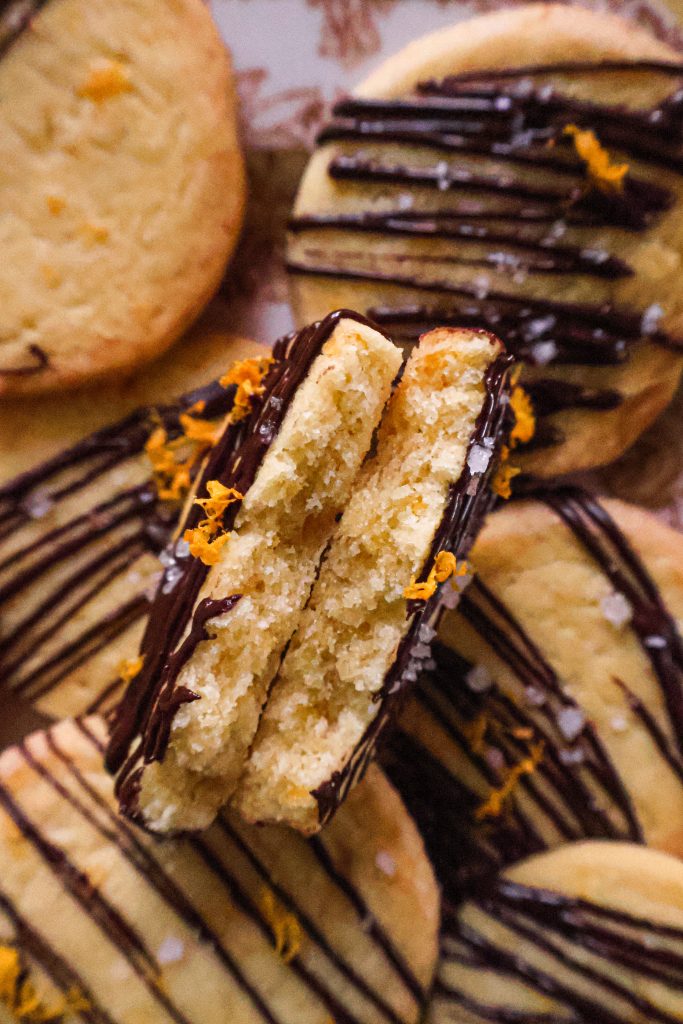 Biscuits Vegan au Zeste d'Orange et Chocolat