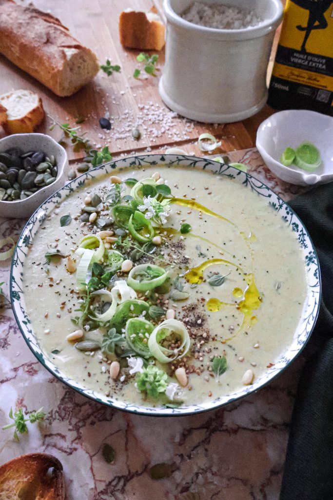 Soupe Vegan Poireaux et Pomme de Terre
