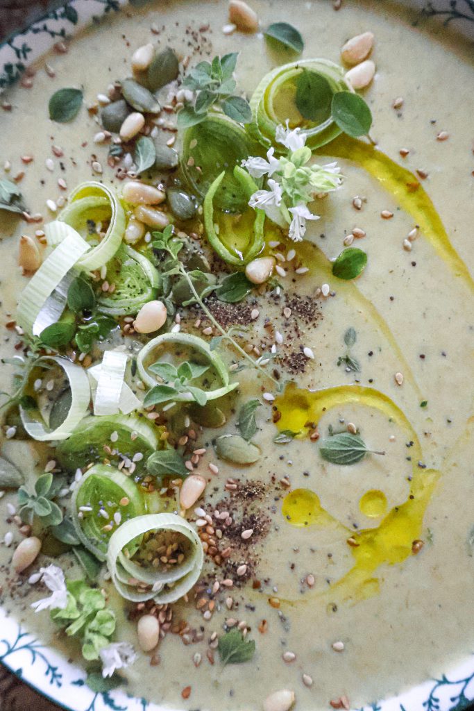 Soupe Vegan Poireaux et Pomme de Terre