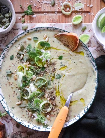 Soupe Vegan Poireaux et Pomme de Terre