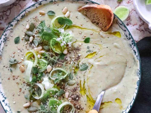 Soupe Vegan Poireaux et Pomme de Terre