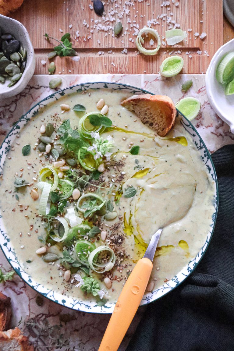 Soupe Vegan Poireaux et Pomme de Terre
