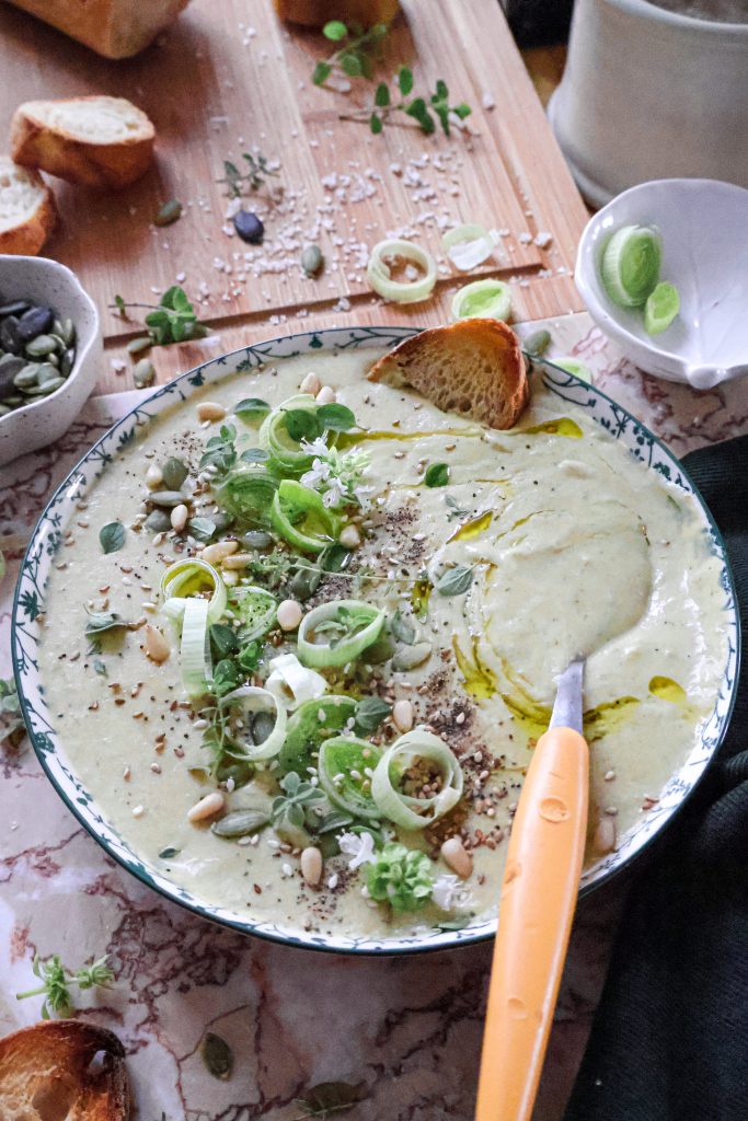Soupe Vegan Poireaux et Pomme de Terre