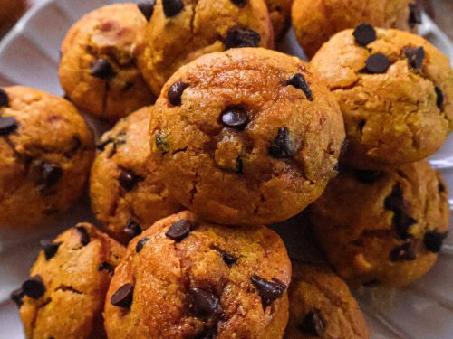 Mini Muffins Vegan Citrouille et Pépites de Chocolat