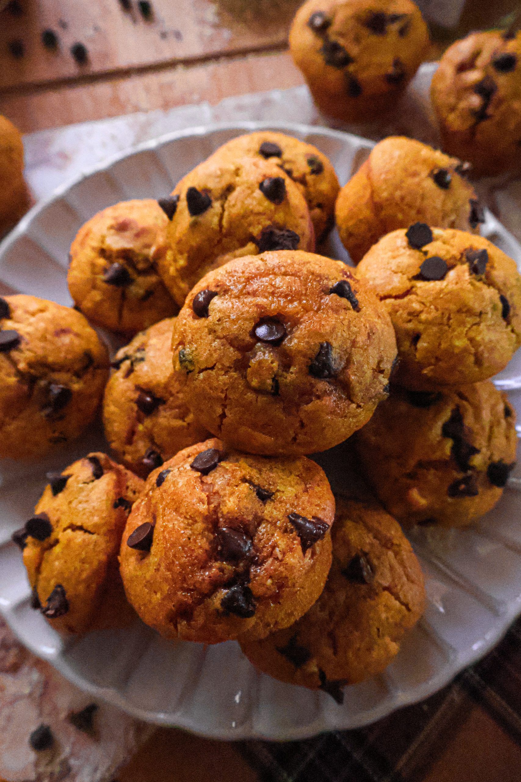 Mini Muffins Vegan Citrouille et Pépites de Chocolat